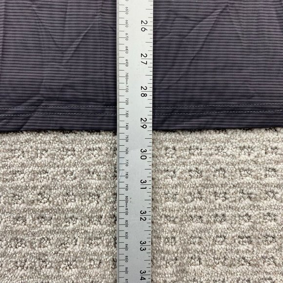 COOFANDY Polo Shirt Men Extra Large XL Gray Striped Polyamide New w Tag Wrinkled - Picture 10 of 10
